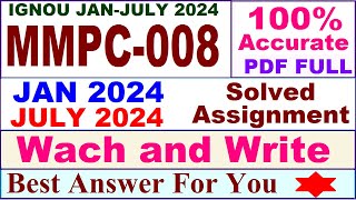 MMPC 008 solved assignment 2024  mmpc 008 solved assignment 20242025  mmpc 008 solved assignment [upl. by Ellenid]