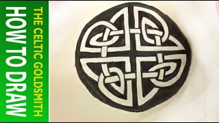 How to Draw Celtic Patterns 42  Circular Triskele from St Vigeans Pictish Cross 5of5 [upl. by Hselin40]