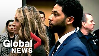 Empire actor Jussie Smollett pleads not guilty to 16 charges [upl. by Ynttirb]