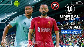 EFOOTBALL PES 2025 PPSSPP Android Offline Full Update Transfers amp Kits 202425 Camera Ps5 English [upl. by Catharina]