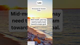 Leo October 2024 Horoscope  Creativity Leads the Way [upl. by Juliana599]