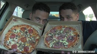 Eating MOD Pizza hodgetwins [upl. by Henig]