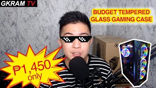 Keytech T1000 Tempered Glass Gaming Case Unbox and Review  GKram TV [upl. by Iliak]