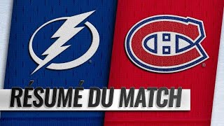 Canadiens vs Lightning 201819 Match 13 [upl. by Drareg]