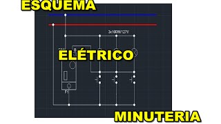 ESQUEMA ELÉTRICO DE MINUTERIA  INTERPRETANDO ESQUEMA ELÉTRICO DE MINUTERIA [upl. by Arelc109]