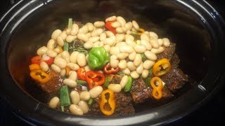 Lets Cook 🙎🍛HOW TO COOK JAMAICAN STYLE JERK OXTAIL amp BUTTER BEAN SLOW COOKER RECIPE [upl. by Ginsberg]