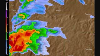 Doppler Radar  Hackleburg Alabama EF5 Tornado [upl. by Anah]