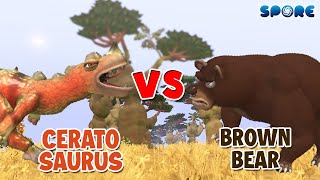 Ceratosaurus vs Kodiak Bear  Dino vs Animal S4E9  SPORE [upl. by Dorsey821]