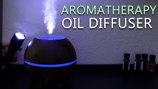 Aromatherapy Essential Oil Diffuser Ultrasonic Cool Mist Humidifier Review [upl. by Fachini]