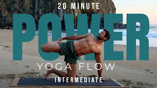 30 Min Intermediate Power Yoga Flow  Full Body Stretch amp Strength Flow [upl. by Roth]