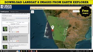 Downloading Landsat 8 image from Earth Explorer  USGS [upl. by Africah]