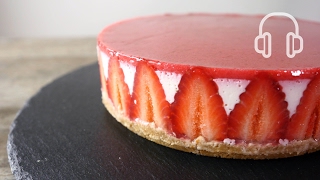 NoBake Strawberry Cheese cake Recipe 苺のレアチーズケーキの作り方 [upl. by Orms653]