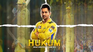 Hukum X Dhoni  Dhoni Whatsapp Status  Csk Whatsapp Status [upl. by Kcinomod]