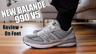 NEW BALANCE 990V5 REVIEW  ON FEETMORE COMFORTABLE THAN BOOST AND REACT [upl. by Rabjohn]