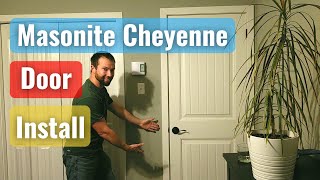 Masonite Cheyenne Interior Door Installation  HowTovlog [upl. by Ranie]