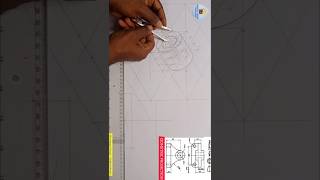 Isometric circles curves and arcs in 3  dimension views of a machine cast iron block with tangency [upl. by Annohs265]