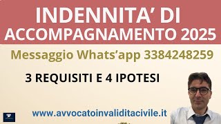 INDENNITA DI ACCOMPAGNAMENTO 2025 REQUISITI E IPOTESI [upl. by Osmo]