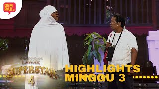 HIGHLIGHTS MINGGU 3  MUZIKAL LAWAK SUPERSTAR 4 [upl. by Zela]