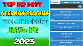 Top 30 Best Aternos plugins For 120 In Hindi  Best Plugins For Smp [upl. by Atteniuq]