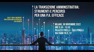 La transizione amministrativa strumenti e percorsi per una PA efficace [upl. by Melissa309]