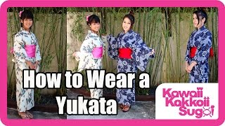 How to Wear a Yukata Simple HD [upl. by Ativ499]