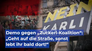 Großdemo gegen „ZuckerlKoalition“ in Wien [upl. by Delcine]