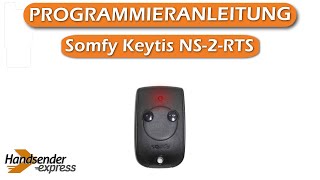 Wie programmiert man eine Fernbedienung Somfy Keytis NS2RTS [upl. by Pokorny]