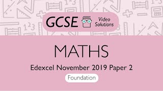 Maths GCSE  November 2019 Paper 2 F  PMT Education [upl. by Adelina]