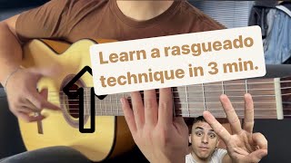 Rasgueado Technique Guitar Tutorial [upl. by Basso67]