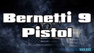 Payday 2 Weapon Demonstration Bernetti 9 Pistol [upl. by Catina]