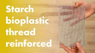 Homemade Bioplastic thread reinforced starch bioplastic [upl. by Suirad]