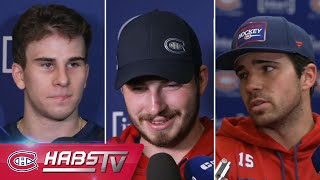 Dach Newhook  more Habs address the media at training camp  FULL PRESS CONFERENCES [upl. by Lerret]