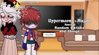 Uppermoons react to random tiktoks and things  Part 3  KnyDEMON SLAYER  Birthday special [upl. by Isoais]