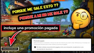 ❌✔️INCLUYE UNA PROMOCION PAGADA  PORQUE ME SALE ESTO❓〰️ PORQUE A MI NO ME SALE❓ FREE FIRE [upl. by Peedsaj]