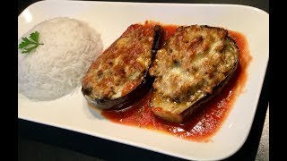 LES AUBERGINES FARCIES À LA VIANDE HACHÉE [upl. by Acinor]