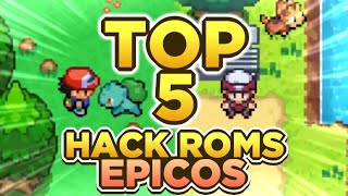 TOP 5 HACK ROMS POKEMON COMPLETOS en ESPAÑOL para GBA [upl. by Gorga]