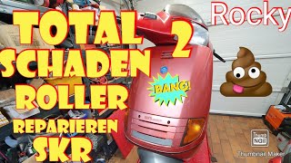 Roller Totaler Murks Piaggio SKR Reparieren Motorschade Motorroller defekt läuft nicht springt an [upl. by Torrin]