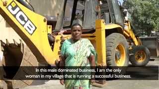 JCB Wali Aunty  Backhoe Loader Testimonial [upl. by Ehman]