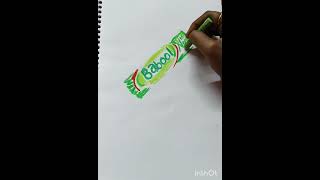 How to draw  babool toothpaste easily with the pastel colours shortsletters leaves and lines [upl. by Anoit]