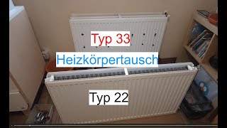 Heizkörpertausch 22er zu 33er für meine Wärmepumpe [upl. by Ankeny]