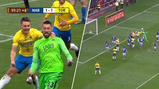 SCENES Goalkeeper scores stoppage time equaliser in National League playoff final [upl. by Bonnes]