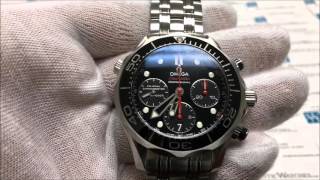 How to Use the Omega Seamaster Chronograph by AuthenticWatchescom [upl. by Zumwalt]