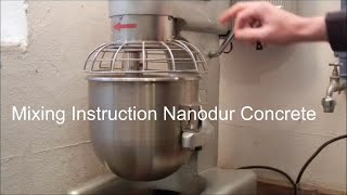 Mixing Instruction NanodurConcrete English [upl. by Awra]