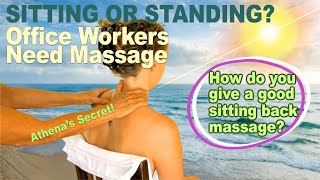 How do You do a Seated Massage  Relaxing Massage by Athenas Secrets [upl. by Egrog]