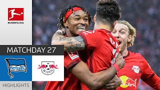 Disputed Goal Leads to W  Hertha BSC  RB Leipzig 01  Highlights  MD 27 – Bundesliga 202223 [upl. by Ettennaj]