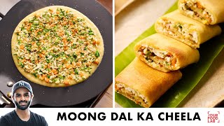 Moong Dal Ka Cheela  Quick amp Healthy Paneer Cheela  मूंग दाल और पनीर का चीला  Chef Sanjyot Keer [upl. by Repotsirhc]