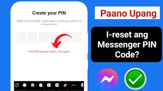 Paano Ireset ang Messenger PIN Code [upl. by Gavrah]