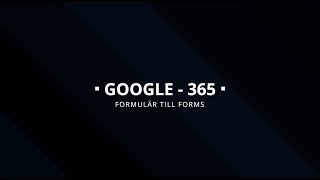 Google formulär till Microsoft Forms [upl. by Ranzini]