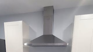 Wall Mount Range Hood Installation [upl. by Hcirdla557]