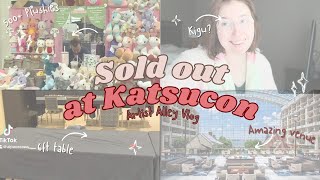 I sold out completely at Katsucon 2024 Artist alley Vlog [upl. by Yesnil]